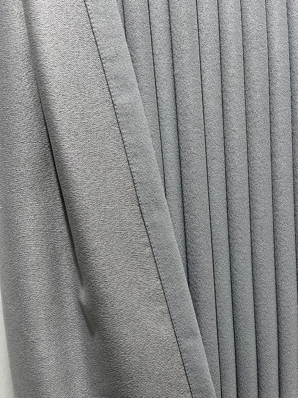 Wangwangmian-Textura de algodón y lino granulada-Tela de cortina de estilo nórdico de alta precisión de fibra de poliéster
