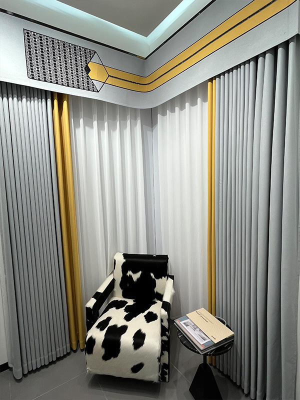 Wangwangmian-Textura de algodón y lino granulada-Tela de cortina de estilo nórdico de alta precisión de fibra de poliéster